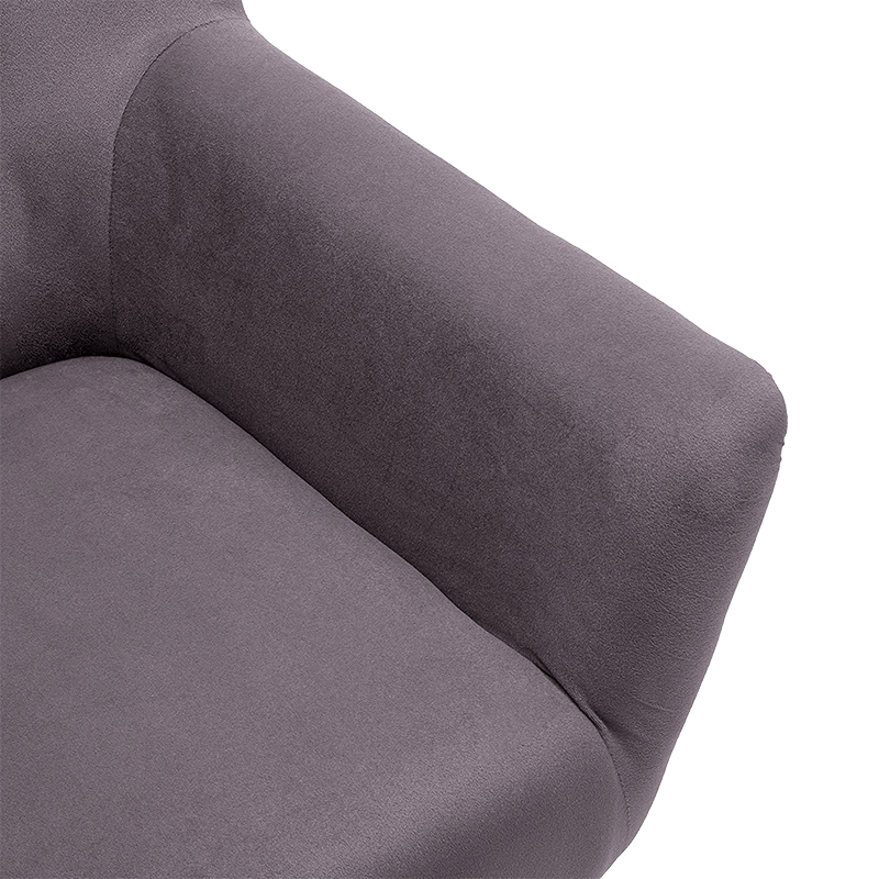 MC-1103 Ghế phòng khách có điểm nhấn bằng vải nhung bọc nệm êm ái